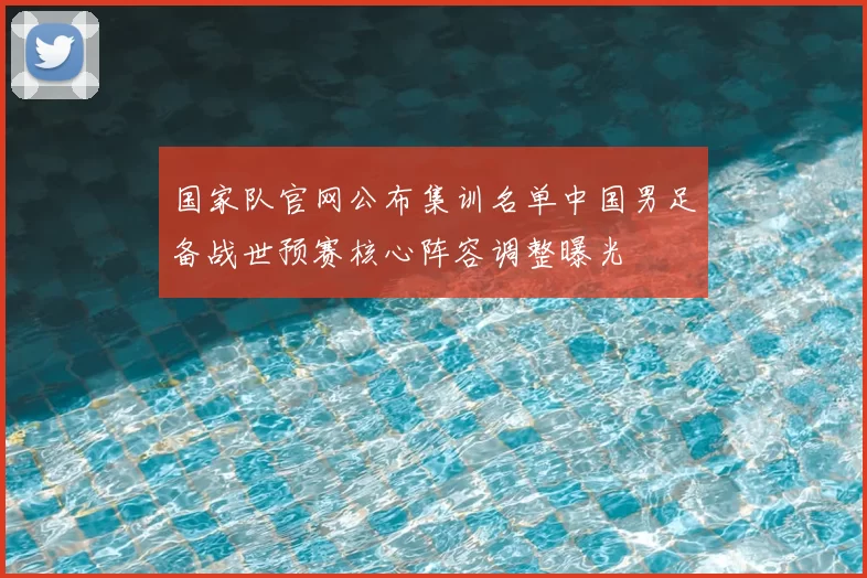 国家队官网公布集训名单中国男足备战世预赛核心阵容调整曝光